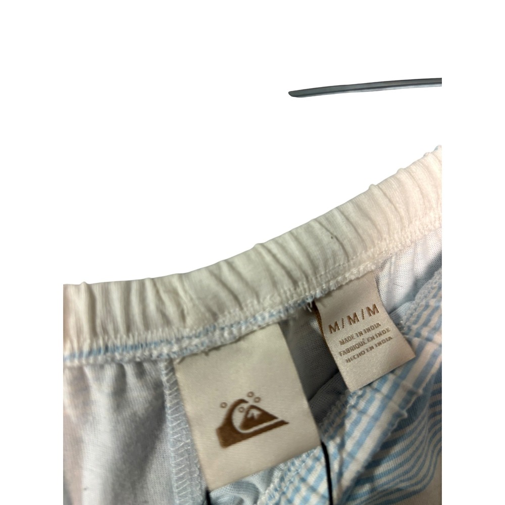 Quiksilver Womens Beachy KT Beach Shorts Blue White Striped EQWNS03053 NWT M - Picture 3 of 4